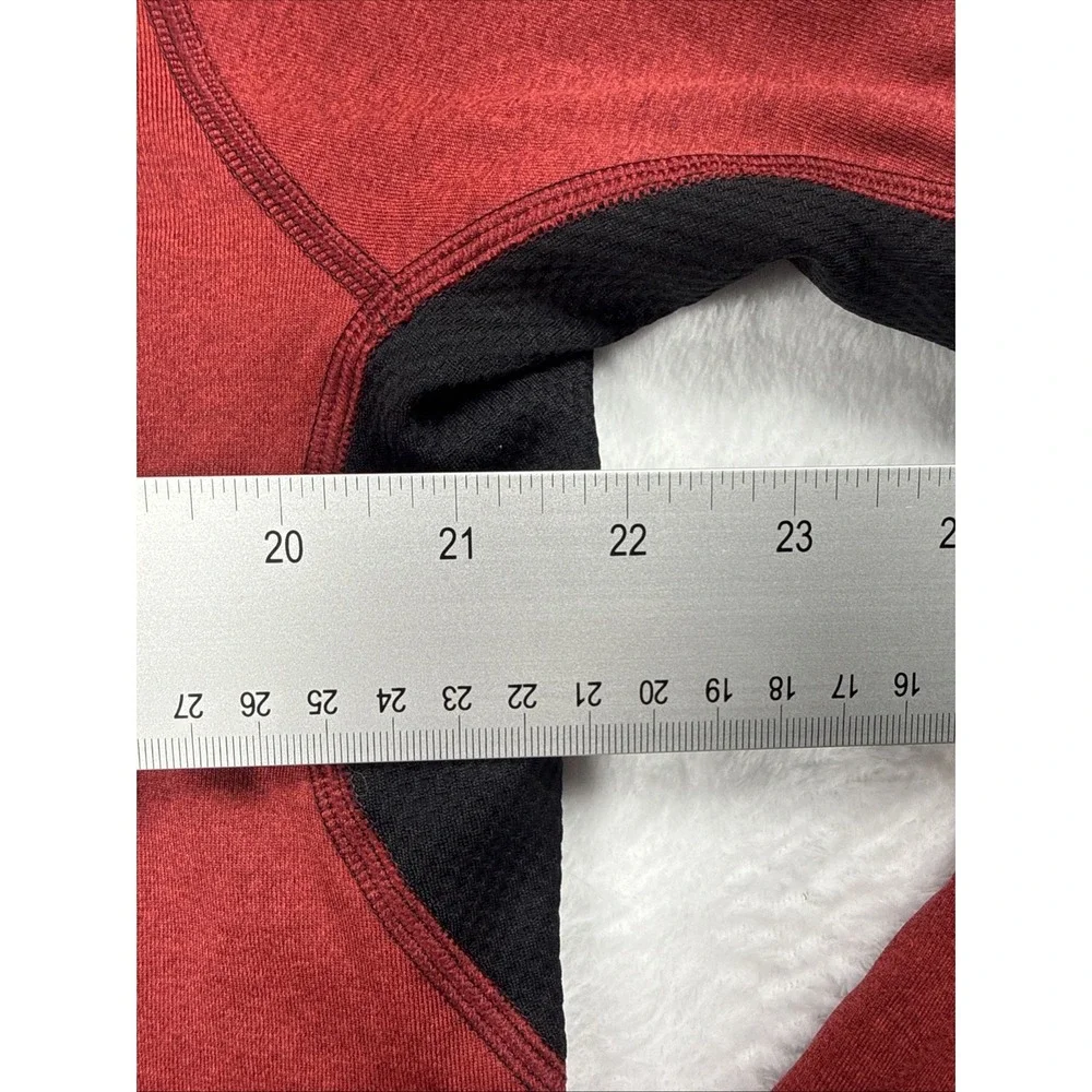 The North Face FlashDry-XD 1/4 Zip Pullover Active Shirt Men Large Red Black